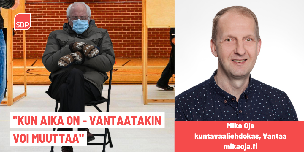 Hei Vantaalainen, tiesithän että vain äänestämällä voit vaikuttaa?